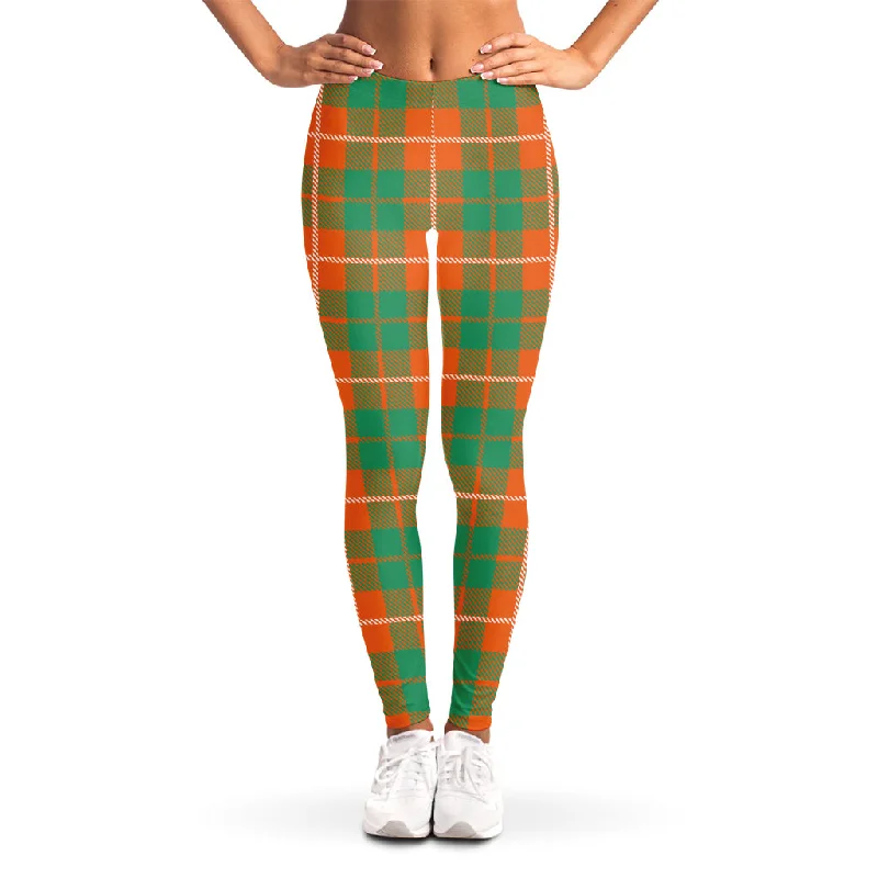 Irish Saint Patrick's Day Tartan Print Women's Leggings Trendy Patterned Leggings