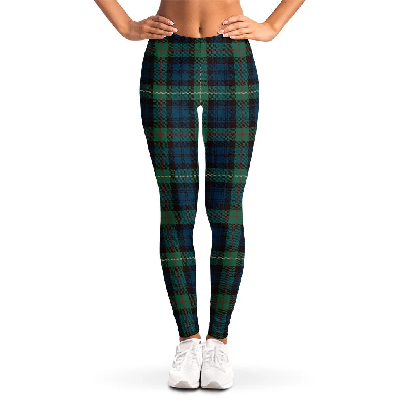 Irish Tartan Pattern Print Women's Leggings Stylish High-Waisted Leggings