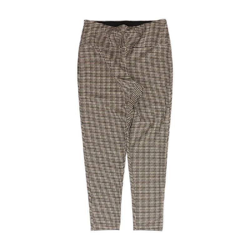 Multi Houndstooth Leggings Comfortable Capri-Length Leggings